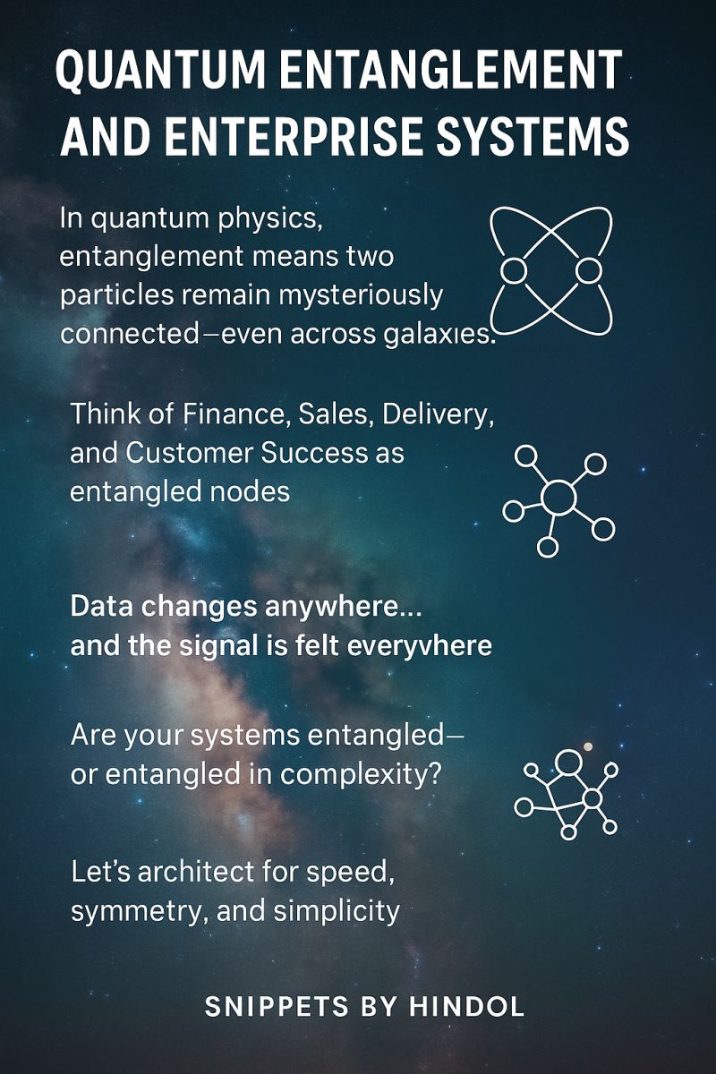 Quantum Entanglement + Enterprise Systems?