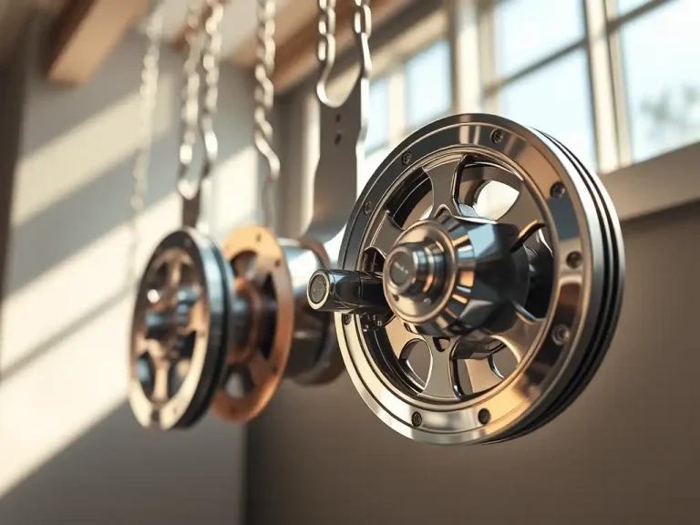 Interlocking metal pulleys and gears symbolizing legal support as a strategic lever for startup growth