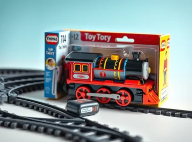 Boxed toy train product illustrating bundled contract accounting under ASC 606