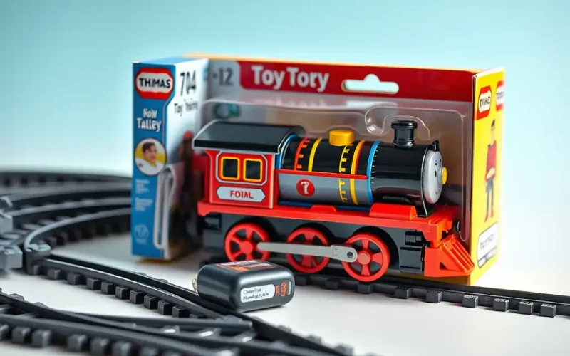 Boxed toy train product illustrating bundled contract accounting under ASC 606