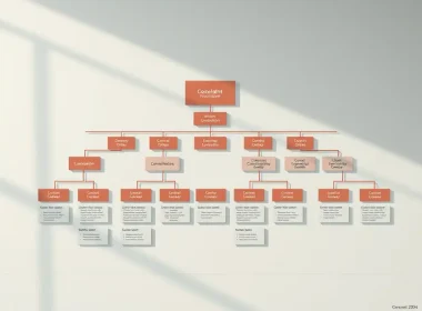 Corporate organizational chart illustrating entity ownership structure relevant to ASC 810 VIE consolidation