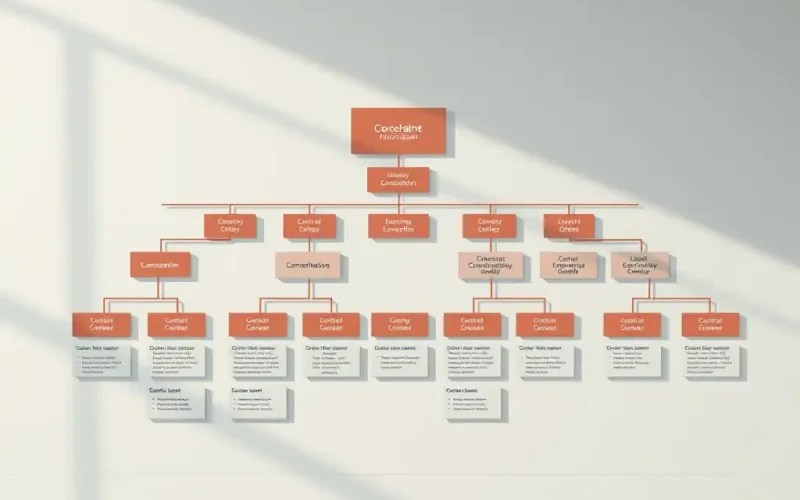 Corporate organizational chart illustrating entity ownership structure relevant to ASC 810 VIE consolidation