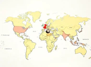 World map illustrating cross-border operations relevant to the arm's length principle in transfer pricing