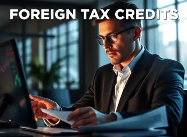 Finance executive reviewing foreign tax credit utilization and carryforward strategy