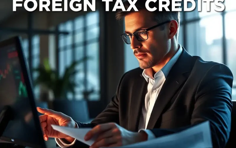 Finance executive reviewing foreign tax credit utilization and carryforward strategy