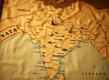 Map of India representing corporate tax compliance and regulatory structure for foreign businesses