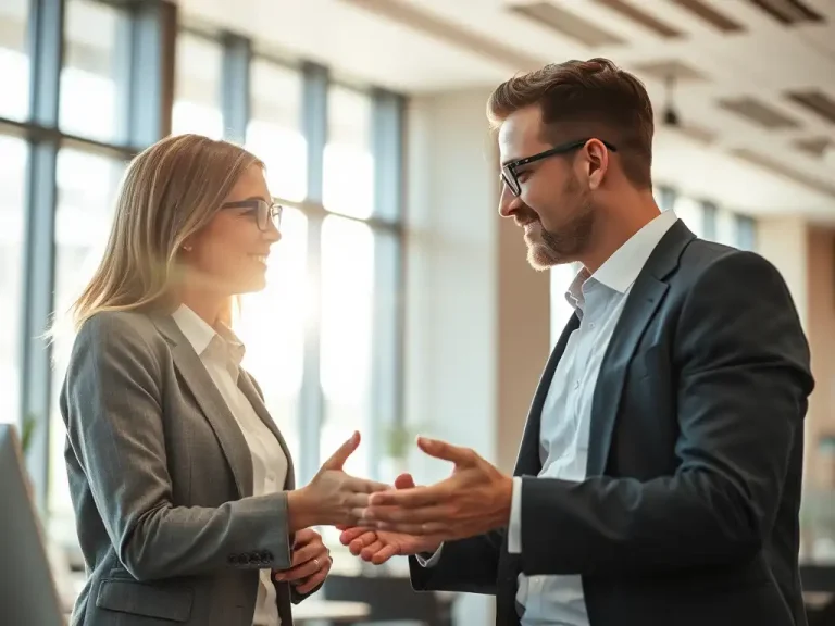 CFO and CEO shaking hands, representing a strategic finance partner earning a founder's trust