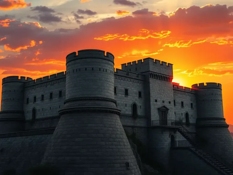 Fortified castle at sunset symbolizing the protection reps and warranties insurance provides in M&A transactions