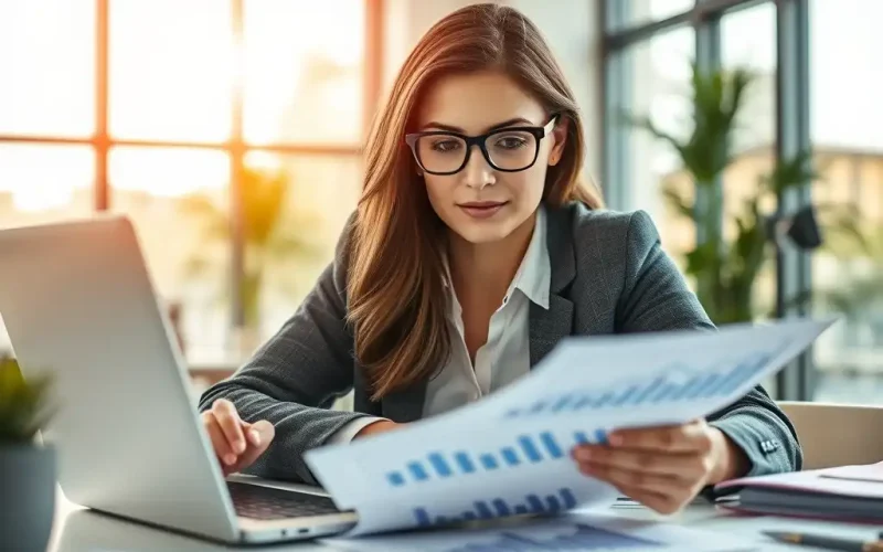 Finance professional reviewing payment behavior charts to apply behavioral scoring in credit management decisions
